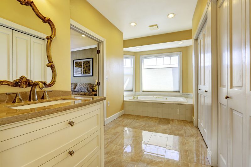 Luxury bathroom with high-end finishes